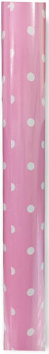 Picture of PINK SPOTTED WRAPPING ROLL 70CM X 3 METERS